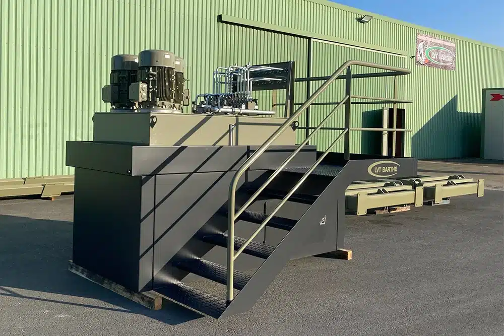 groupe hydraulique sur plateforme lvt barthe